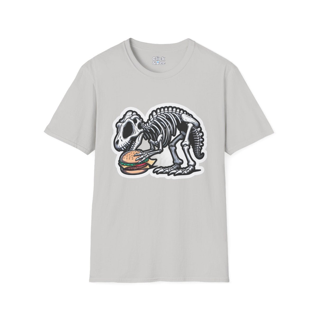 CartoonDinosaur skeleton Unique T-Shirt Image 5