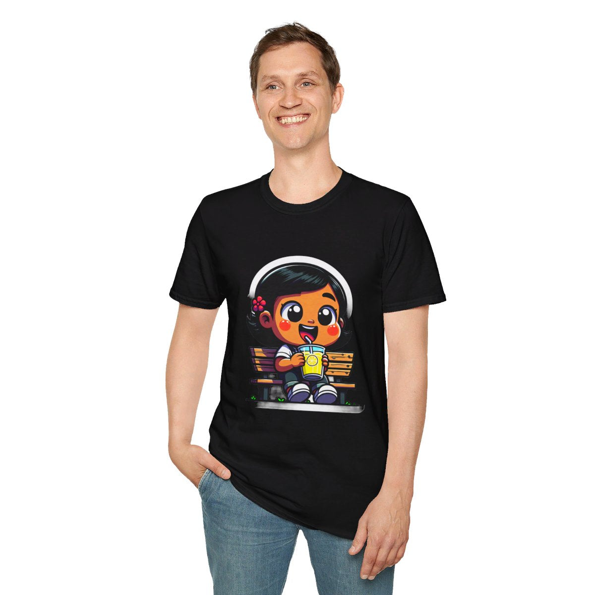 CartoonLittle Girl Unique T-Shirt Image 4