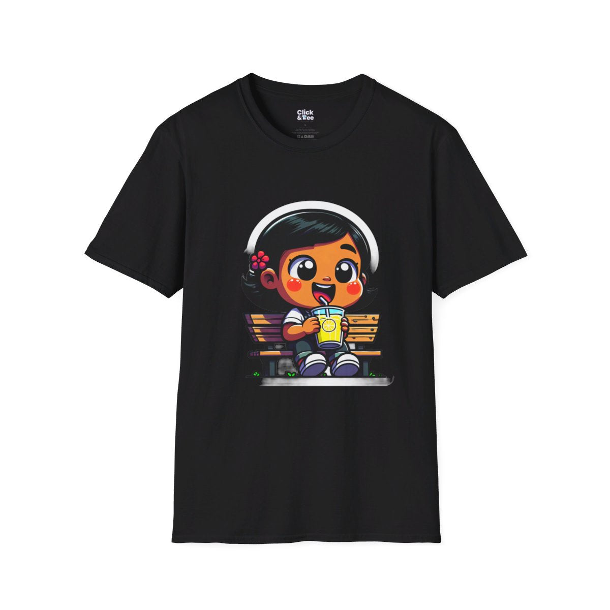 CartoonLittle Girl Unique T-Shirt Image 3