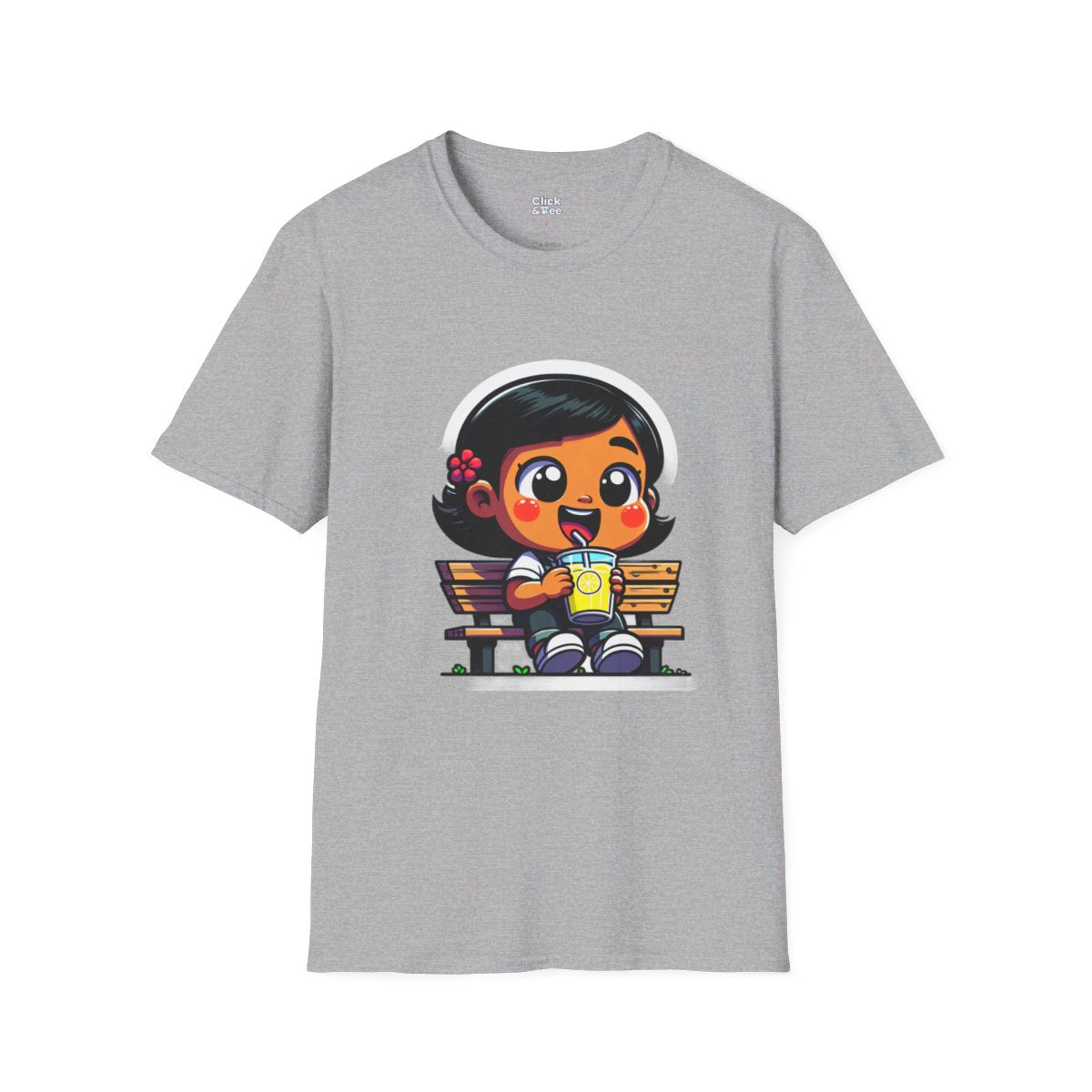 CartoonLittle Girl Unique T-Shirt Image 2