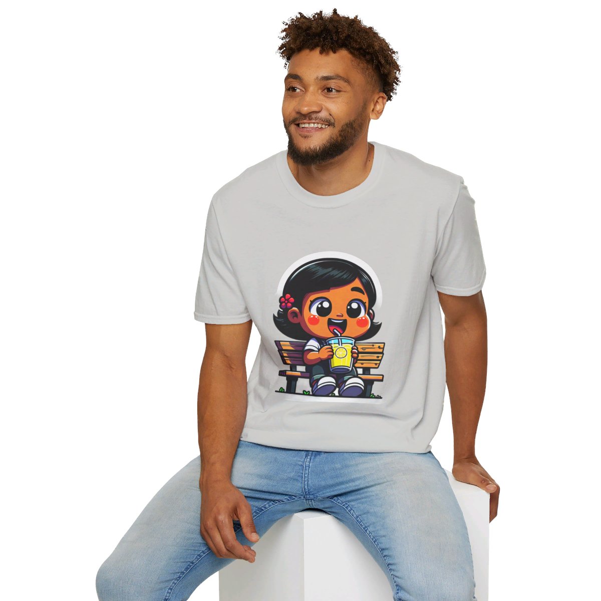CartoonLittle Girl Unique T-Shirt Image 7