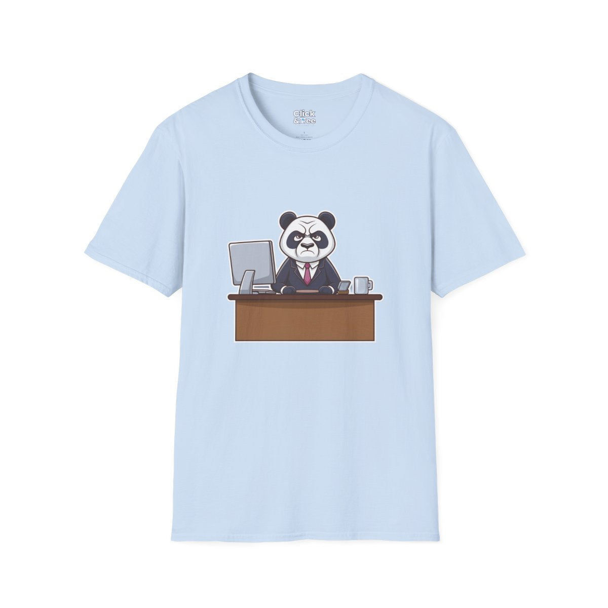 CartoonPanda in a Suit Unique T-Shirt Image 3