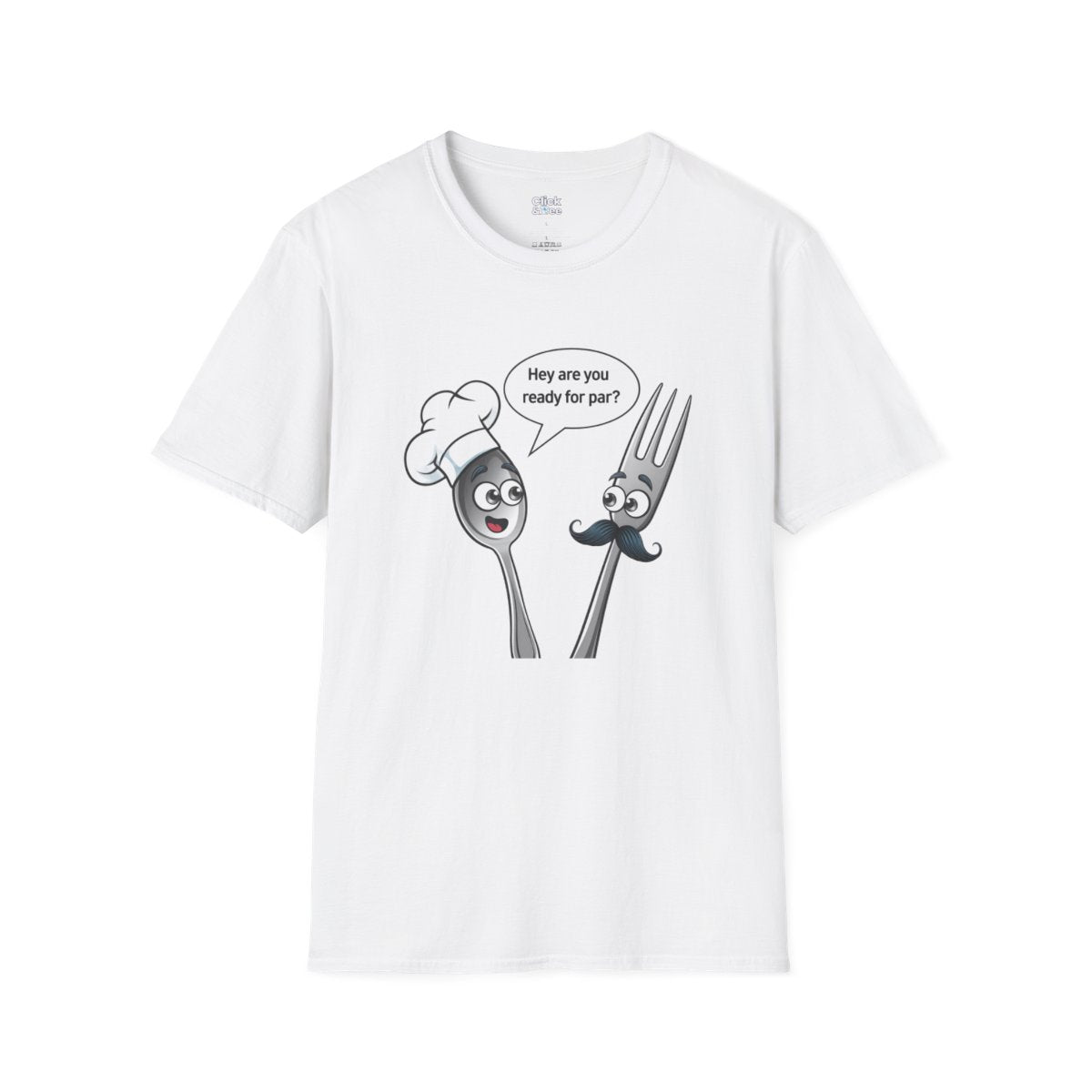 CartoonSpoon and fork Tee Image 6