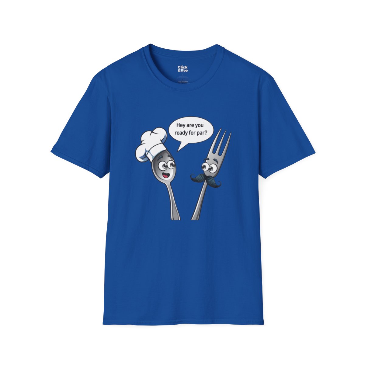 CartoonSpoon and fork Unique T-Shirt Image 17
