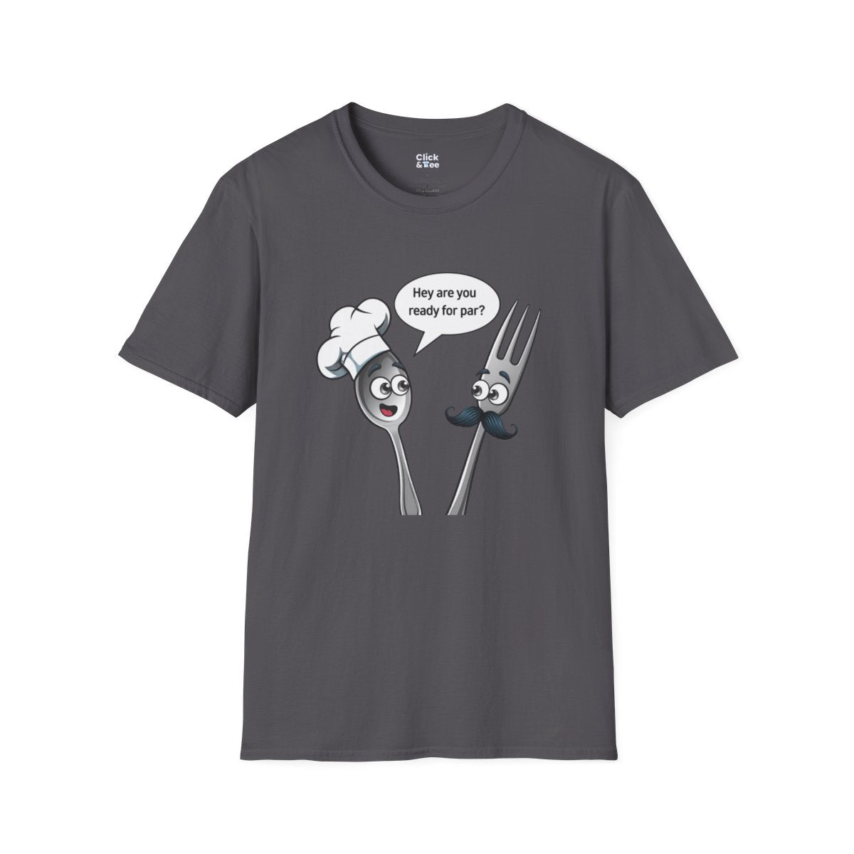 CartoonSpoon and fork Unique T-Shirt Image 16