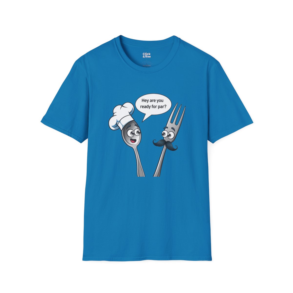 CartoonSpoon and fork Unique T-Shirt Image 15