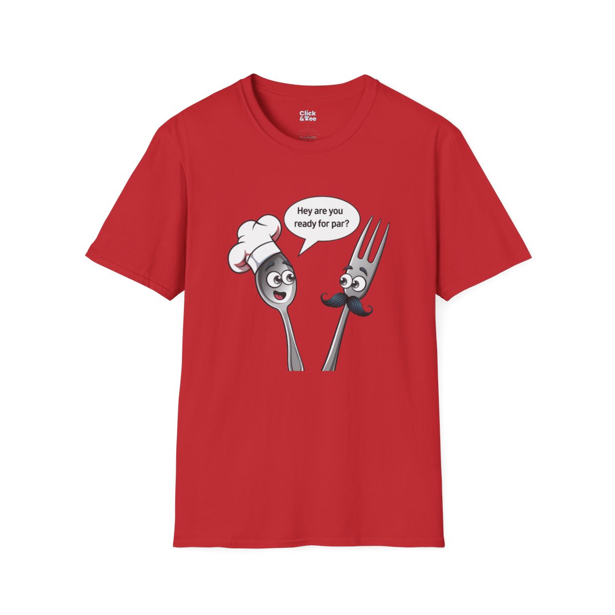 CartoonSpoon and fork Unique T-Shirt Image 20