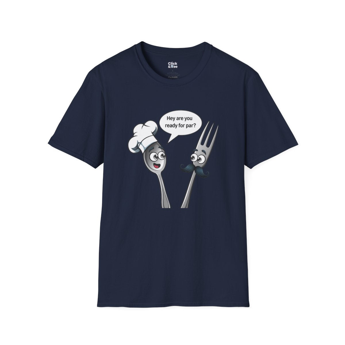 CartoonSpoon and fork Unique T-Shirt Image 18