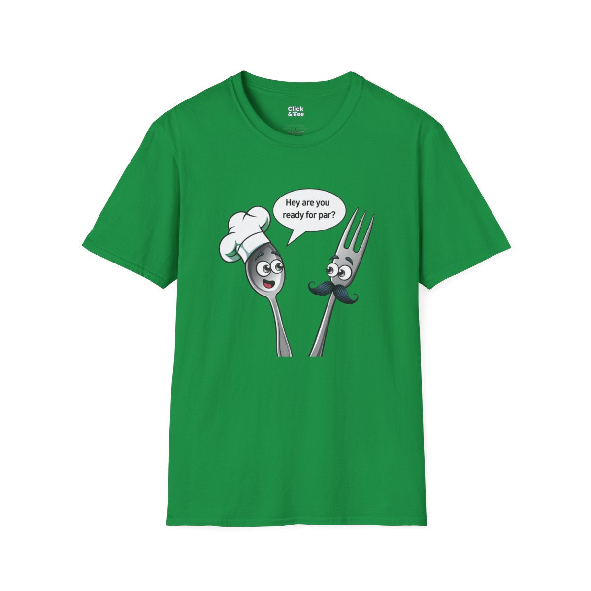 CartoonSpoon and fork Unique T-Shirt Image 12