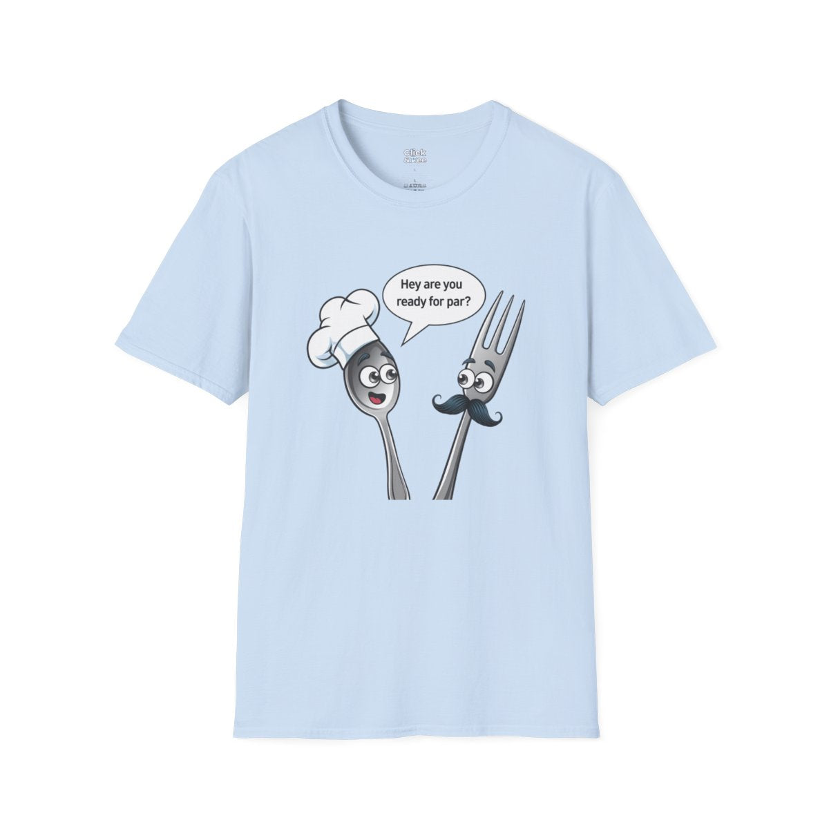 CartoonSpoon and fork Unique T-Shirt Image 14