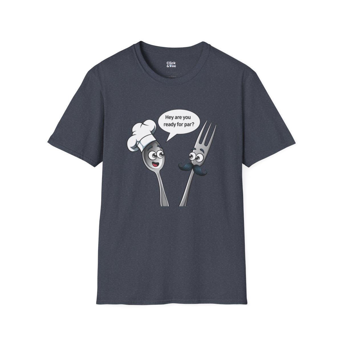 CartoonSpoon and fork Unique T-Shirt Image 19