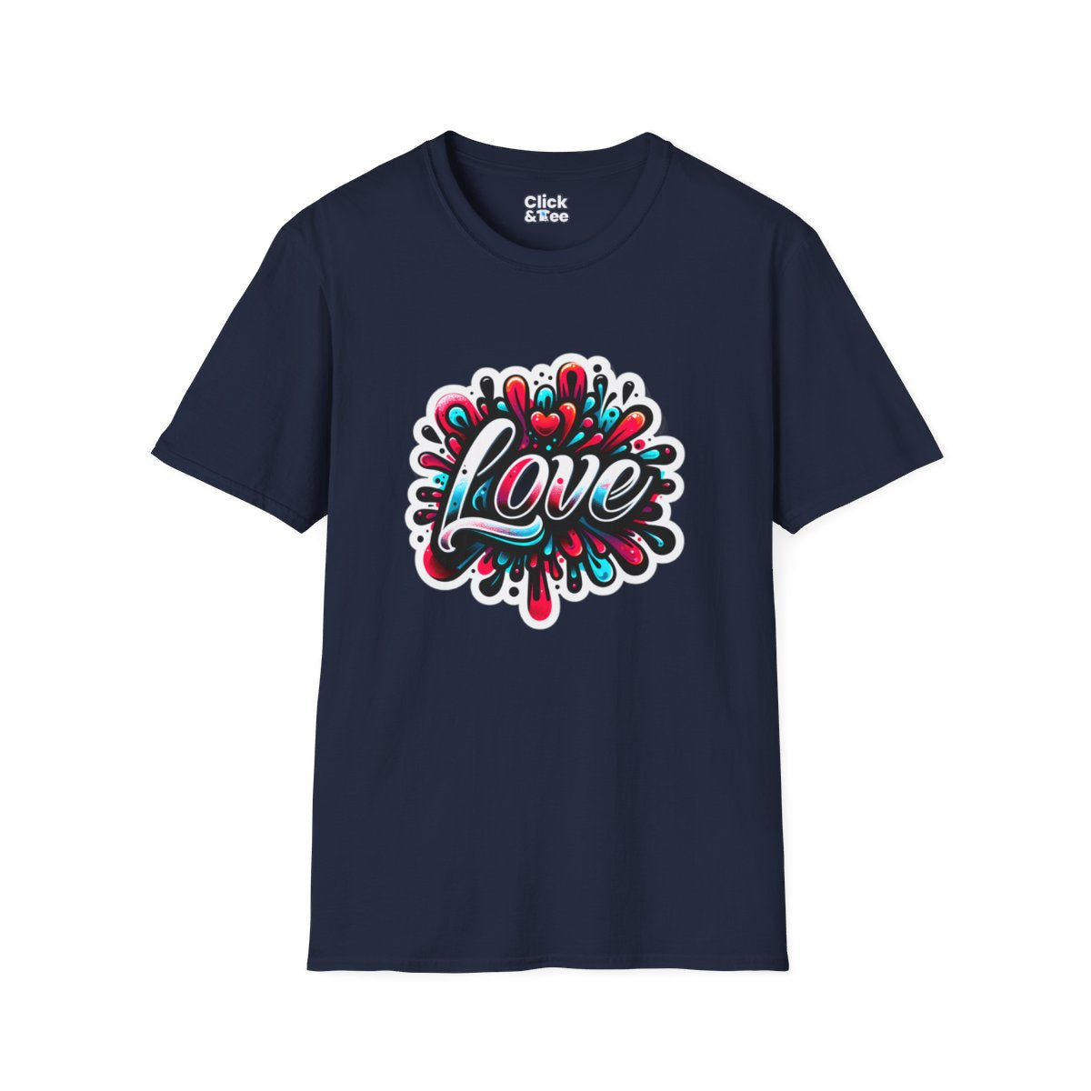 Color SplatterBubble Letter Unique T-Shirt Image 18