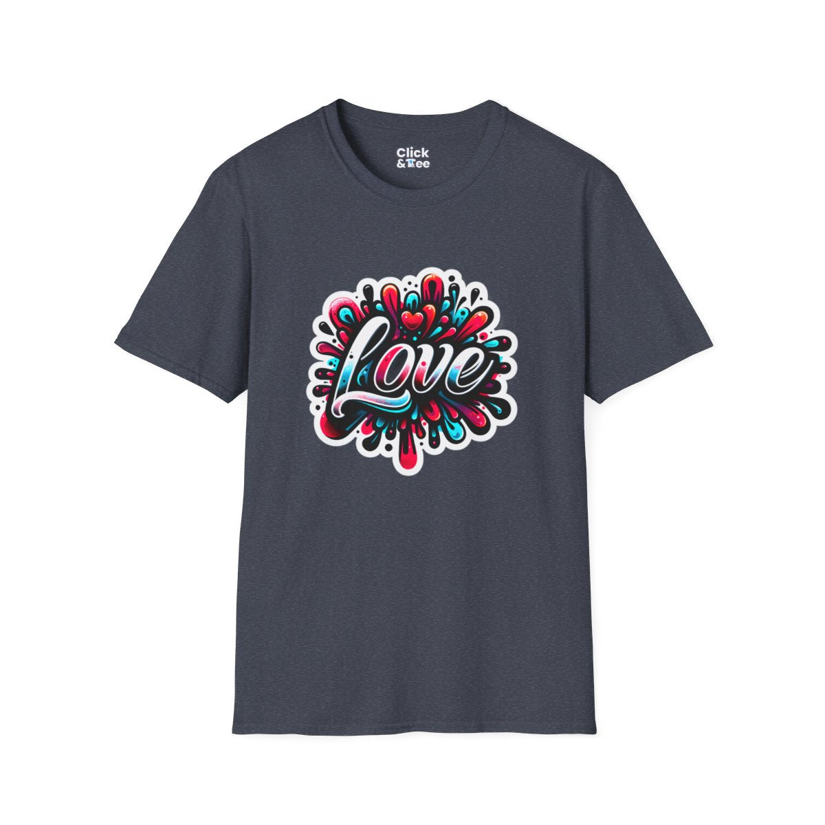 Color SplatterBubble Letter Unique T-Shirt Image 19