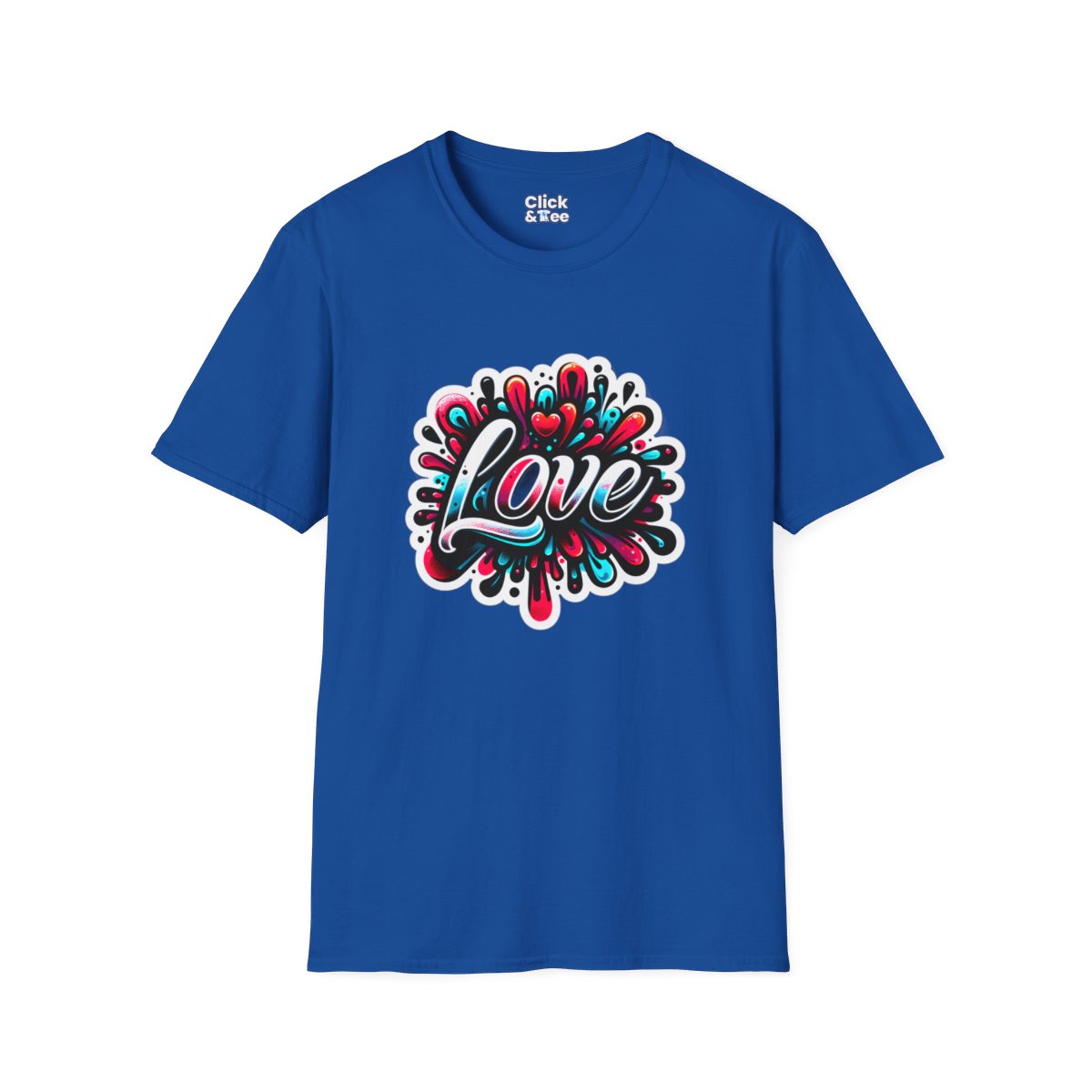 Color SplatterBubble Letter Unique T-Shirt Image 17