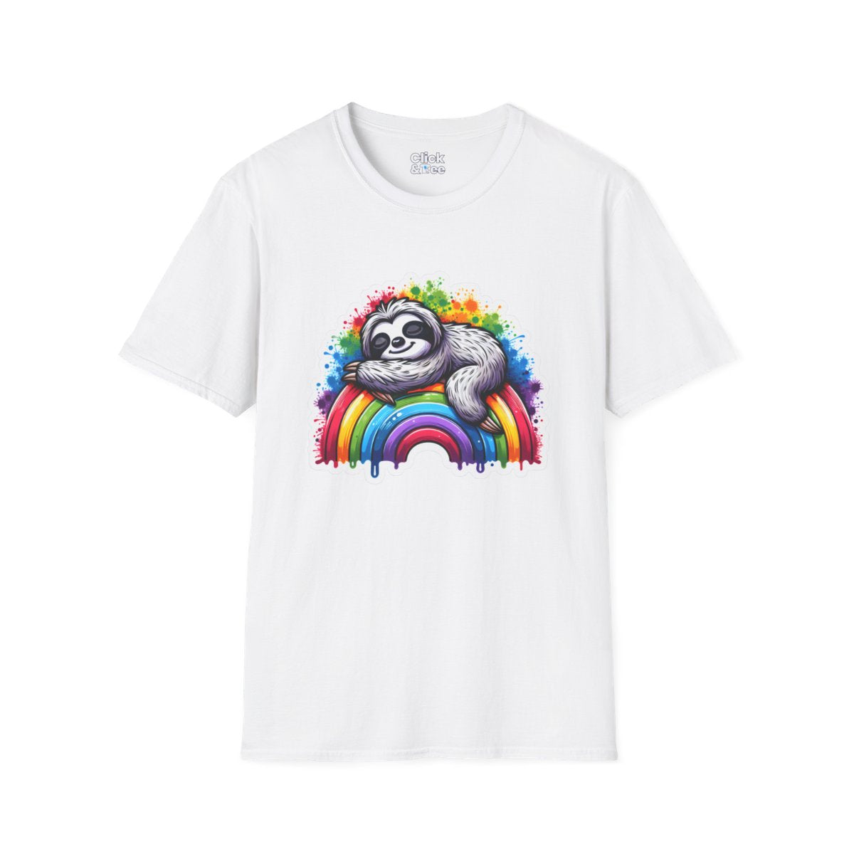 Color SplatterSloth Tee Image 6