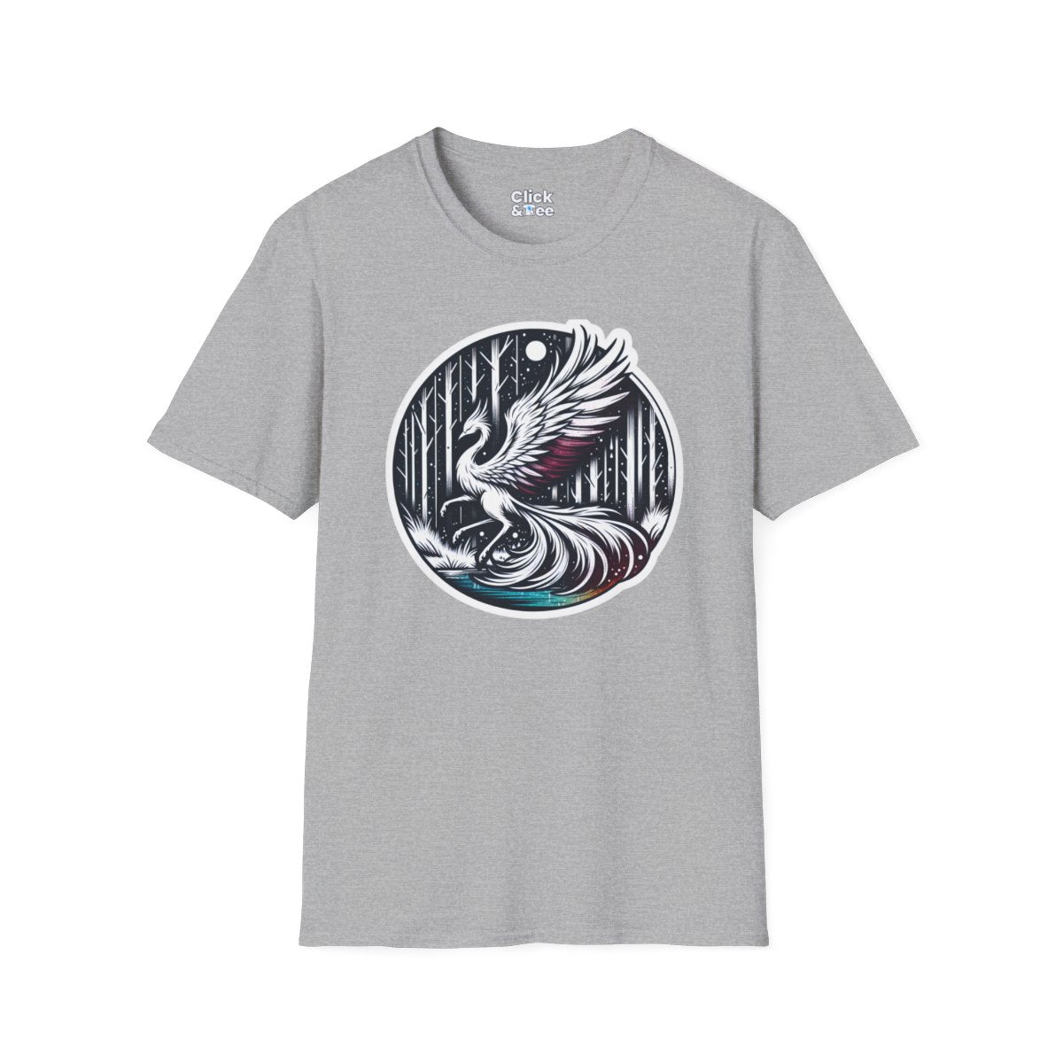 Color SplatterPhoenix Unique T-Shirt Image 8