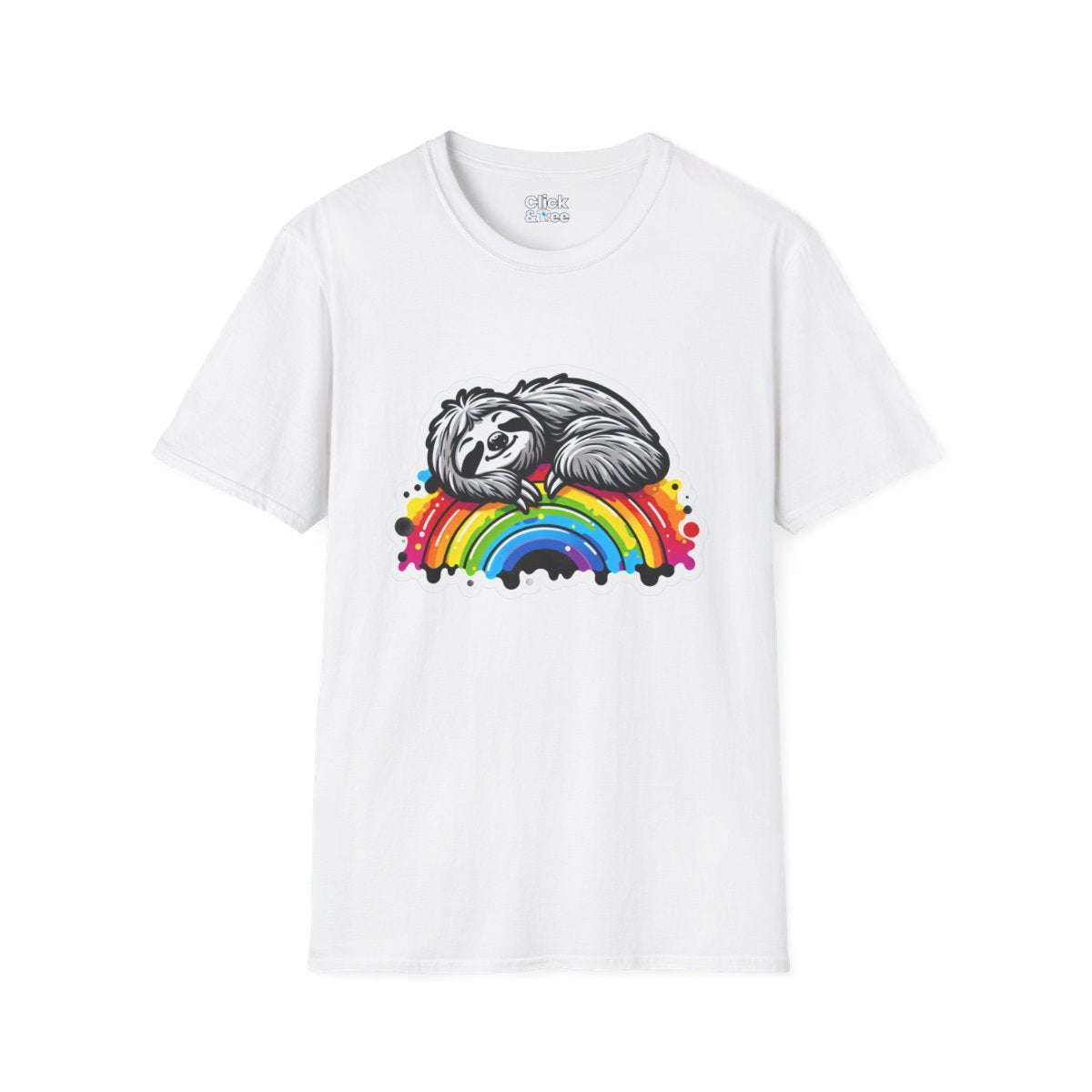 Color SplatterSloth Tee Image 6
