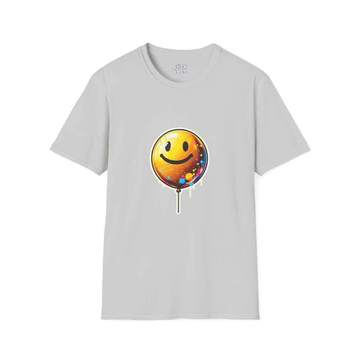 Color SplatterYellow Balloon Unique T-Shirt Image 5