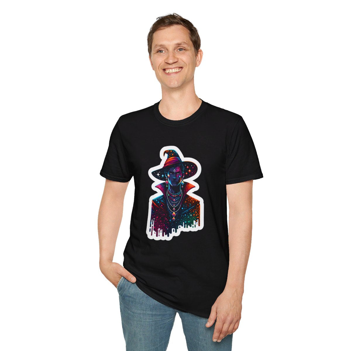 Color SplatterSorcerer's Apprentice Unique T-Shirt Image 4