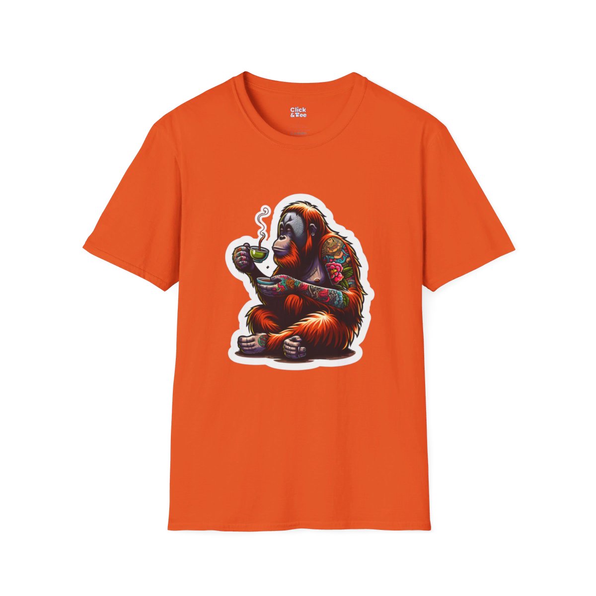 Color SplatterOrangutan Unique T-Shirt Image 9