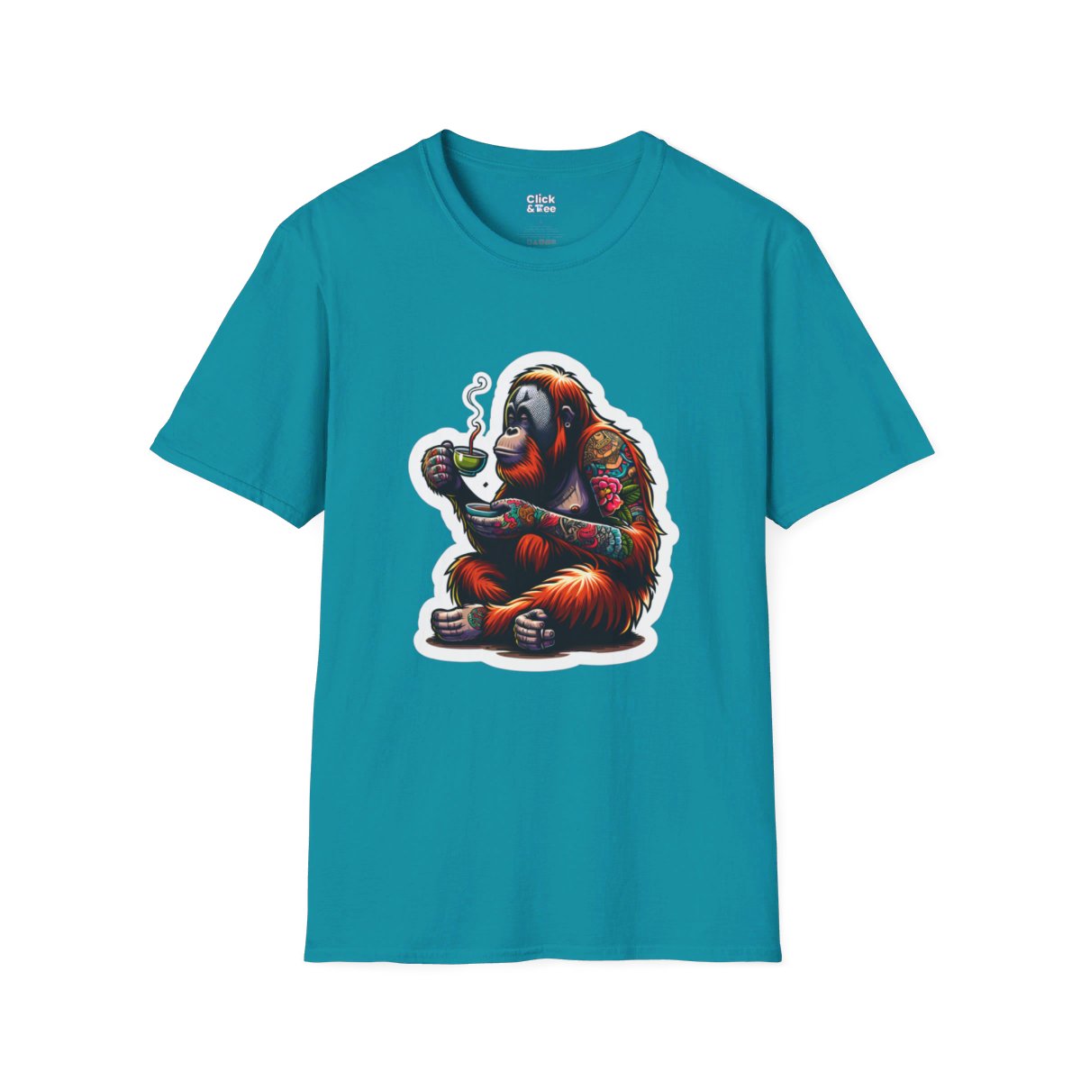 Color SplatterOrangutan Unique T-Shirt Image 13