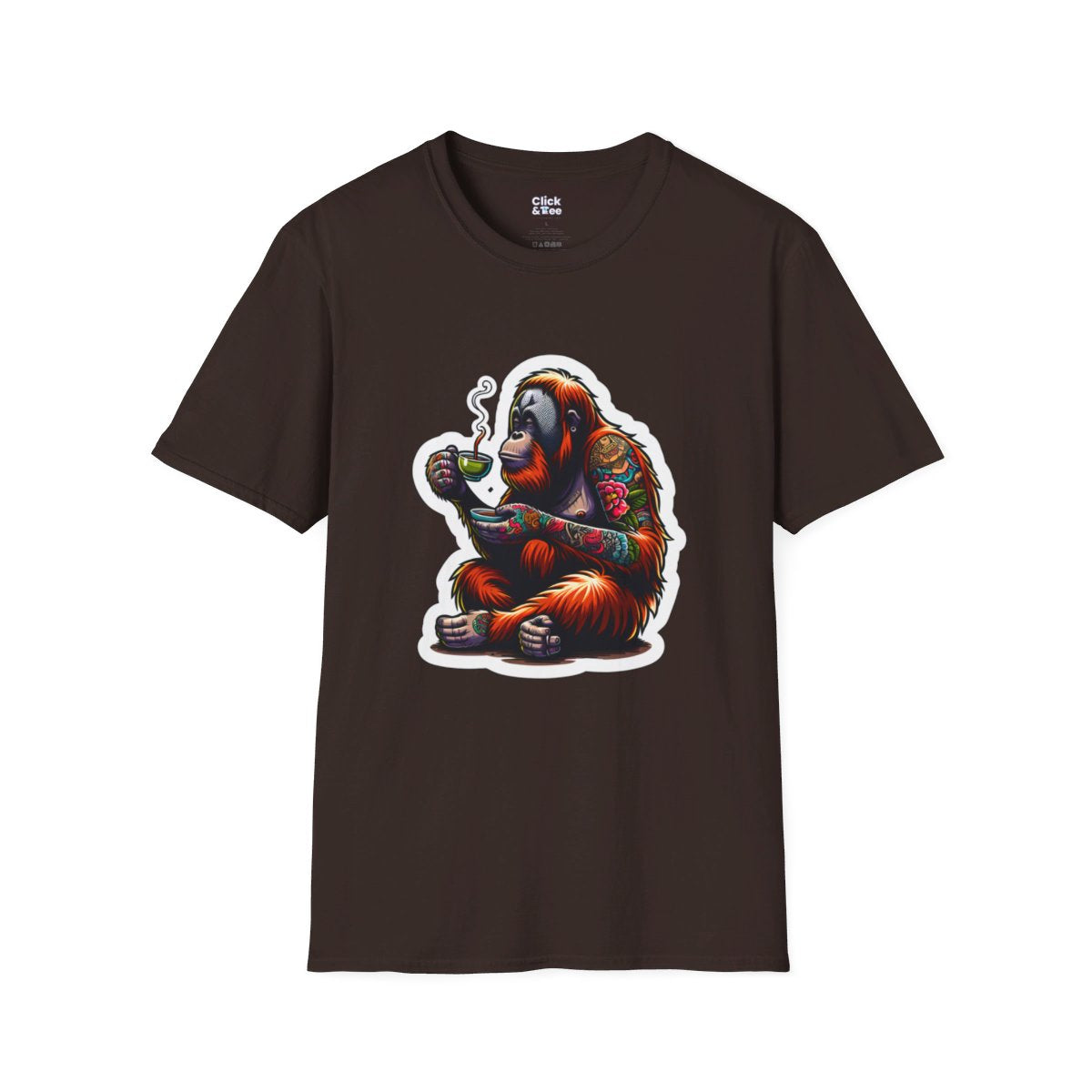 Color SplatterOrangutan Unique T-Shirt Image 10