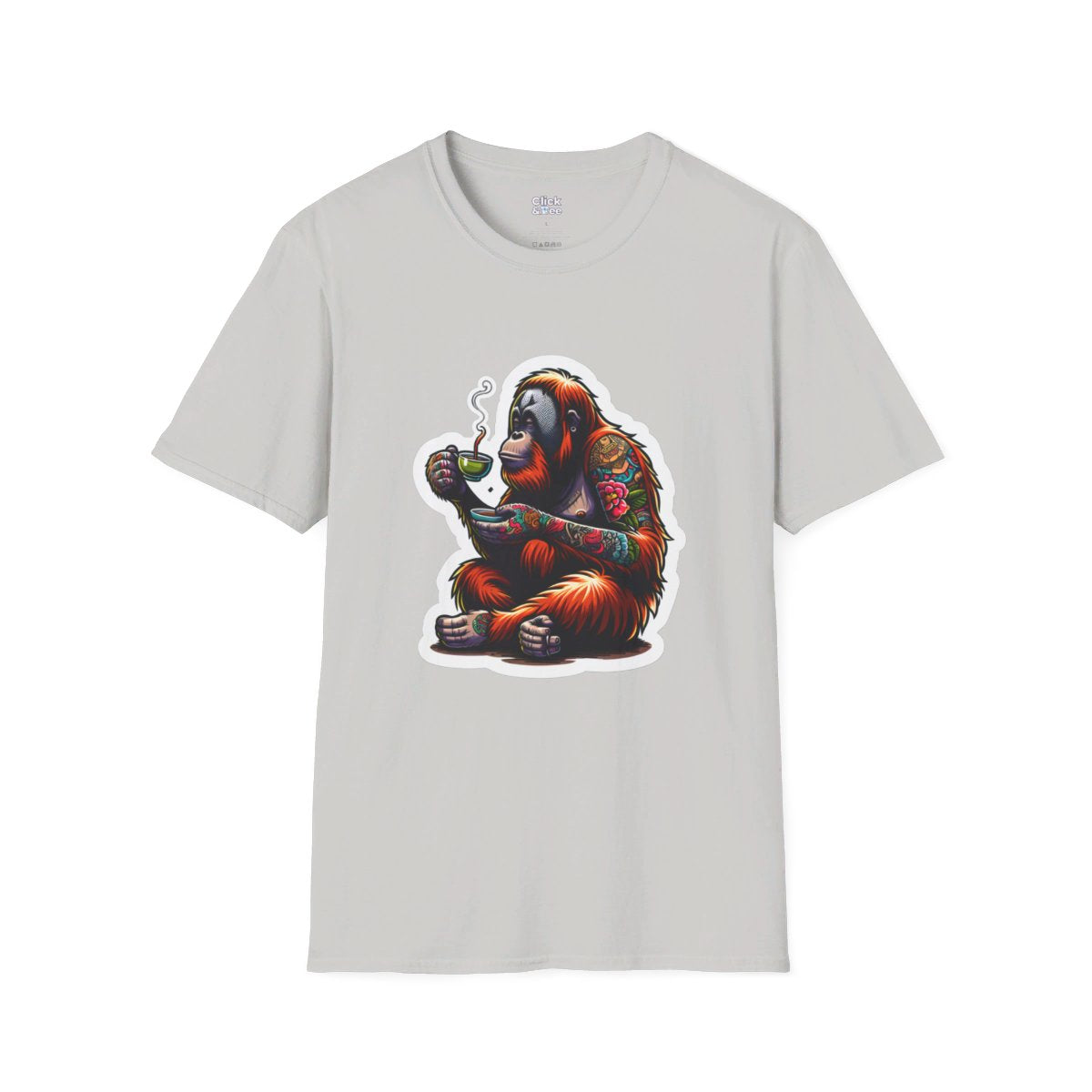 Color SplatterOrangutan Unique T-Shirt Image 5