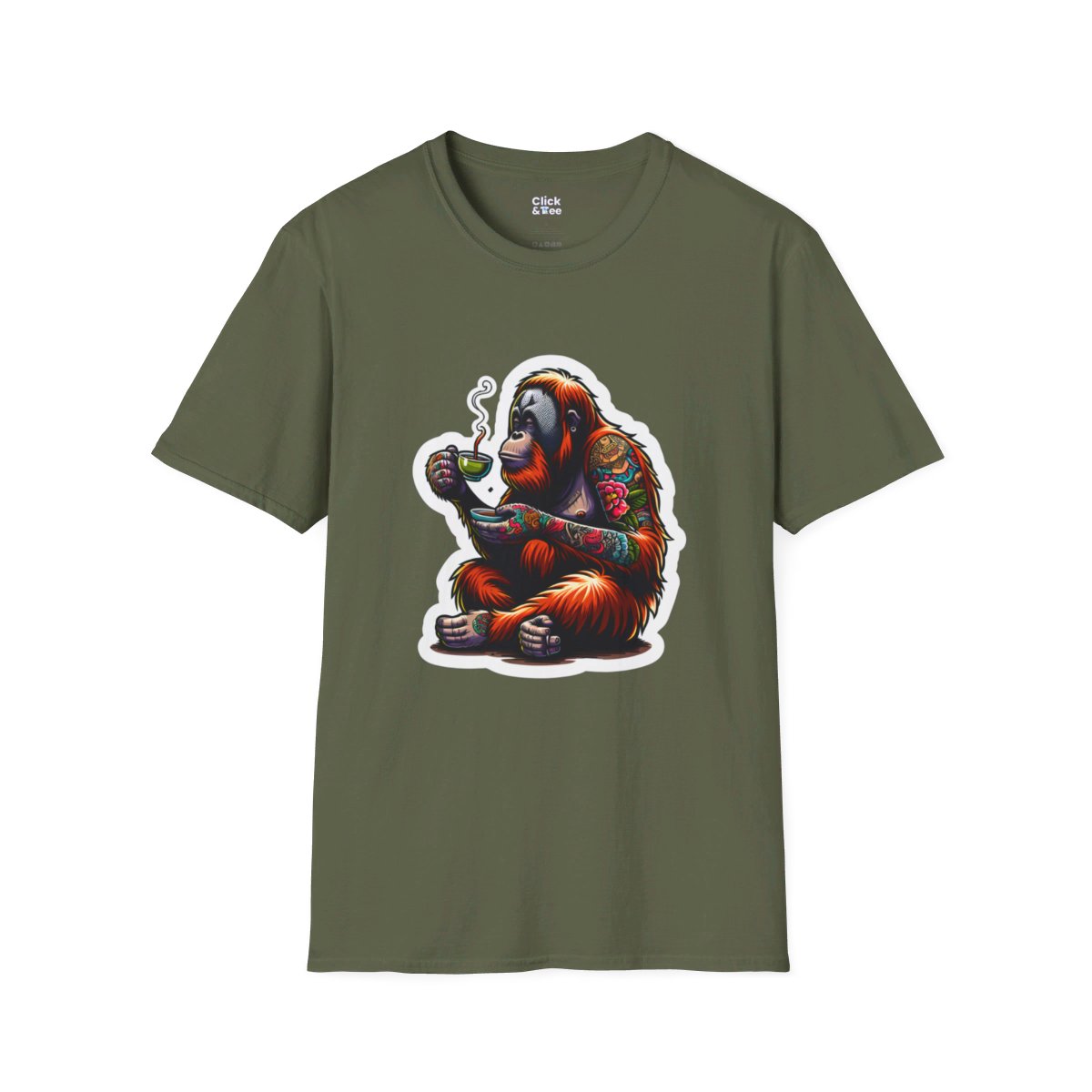 Color SplatterOrangutan Unique T-Shirt Image 11