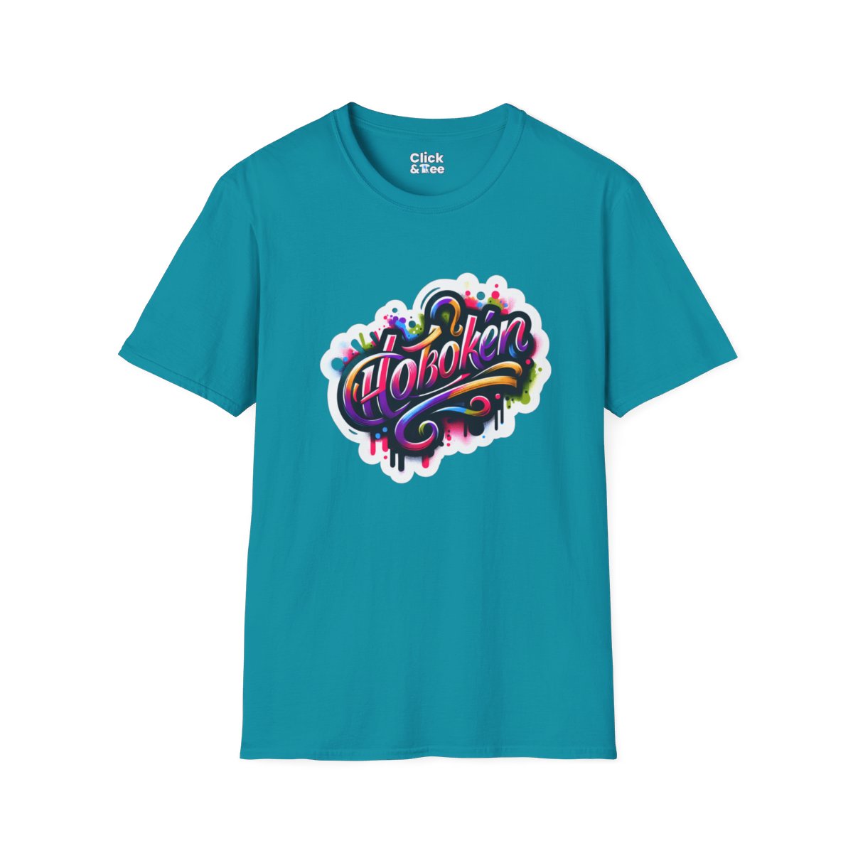 Color SplatterScript Unique T-Shirt Image 13