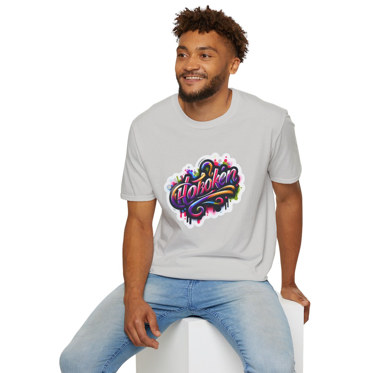 Color SplatterScript Unique T-Shirt Image 7