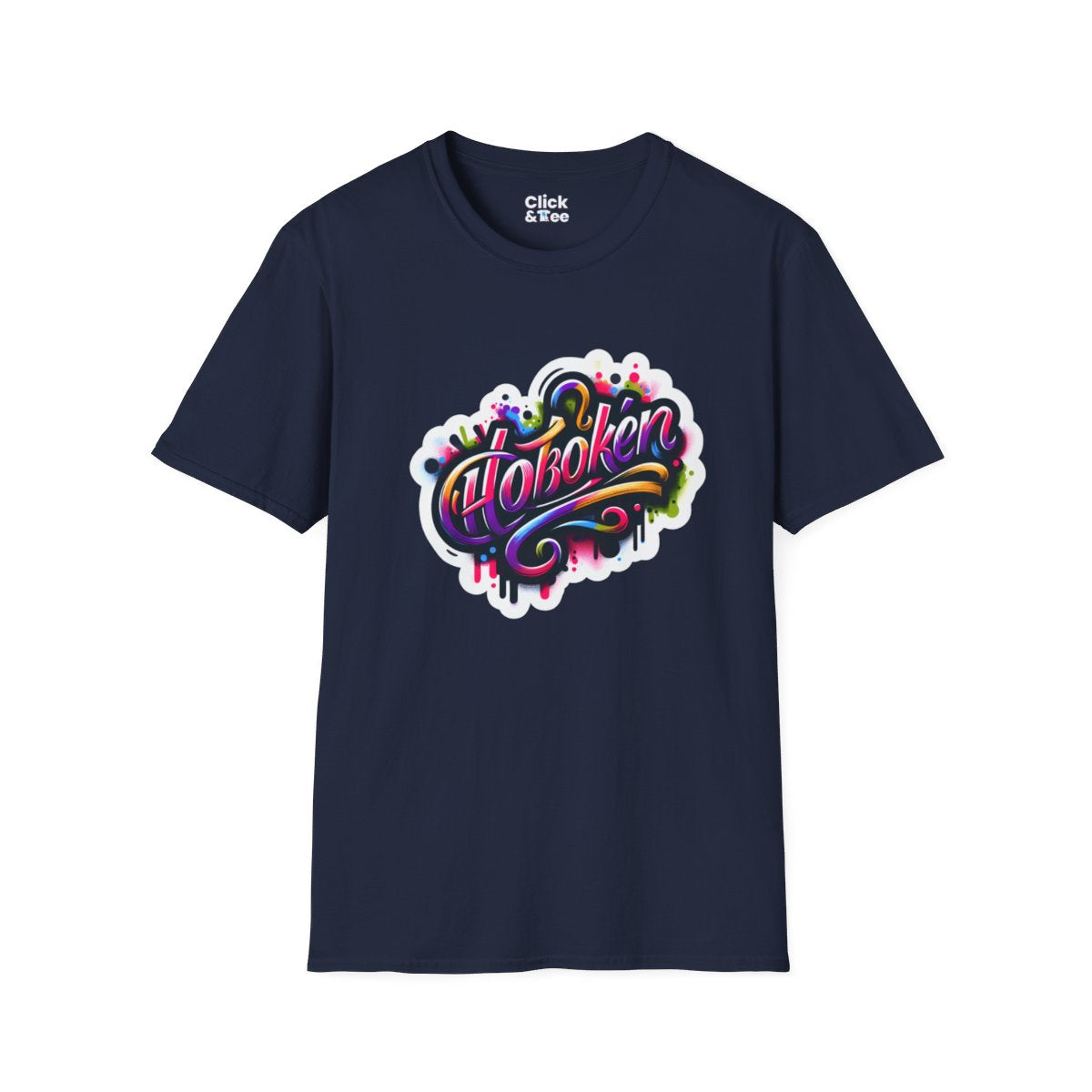 Color SplatterScript Unique T-Shirt Image 18