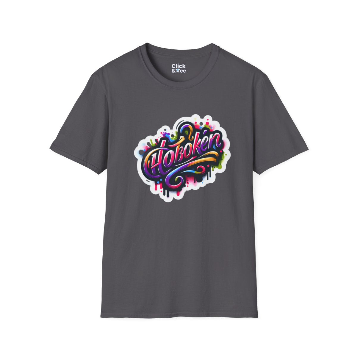 Color SplatterScript Unique T-Shirt Image 16