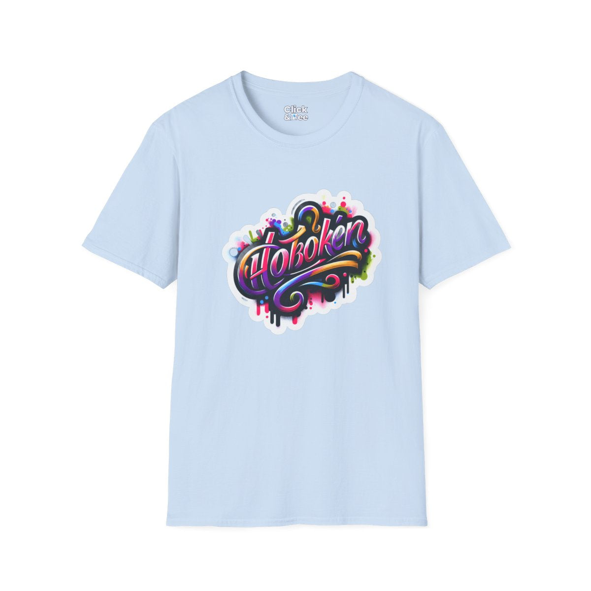 Color SplatterScript Unique T-Shirt Image 14