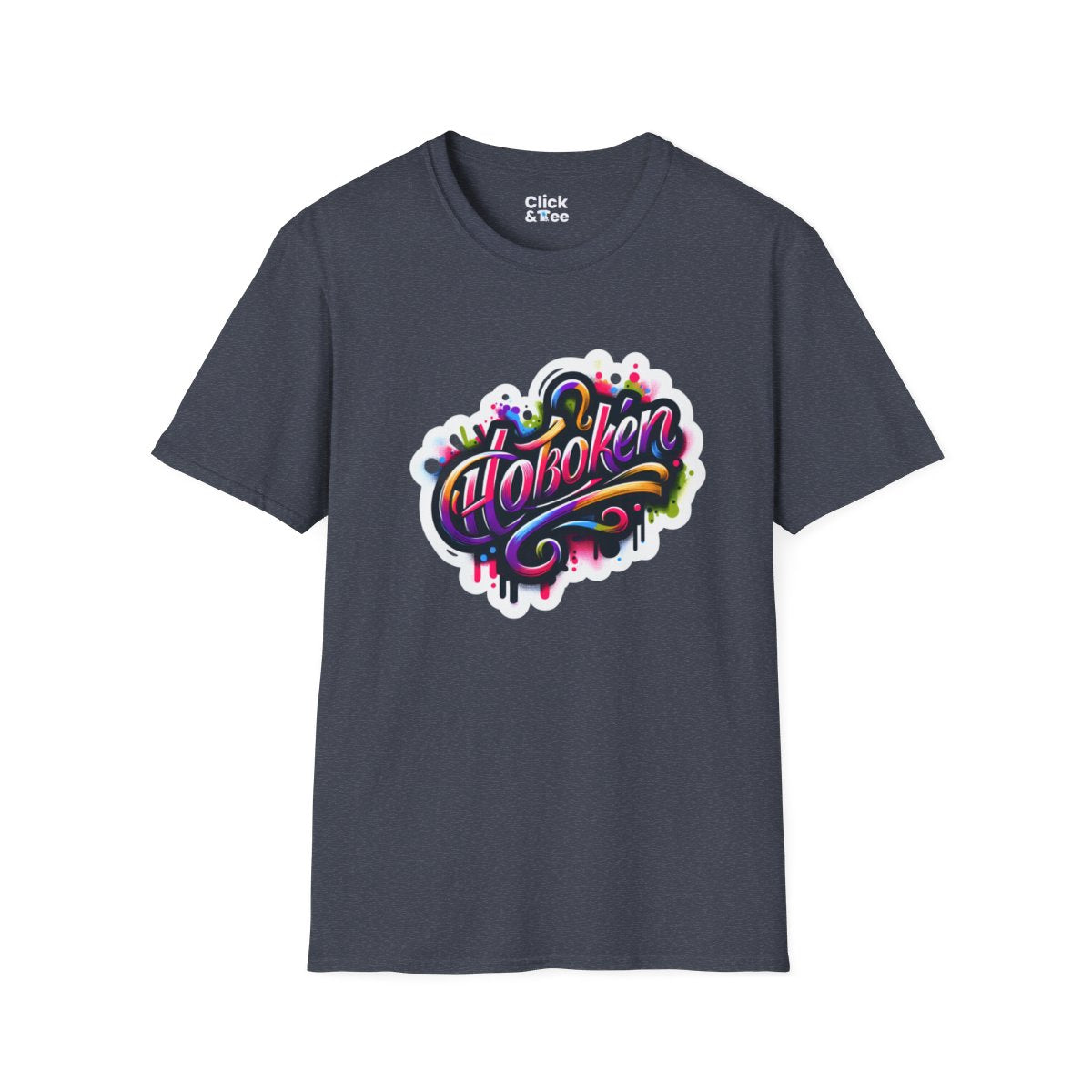 Color SplatterScript Unique T-Shirt Image 19