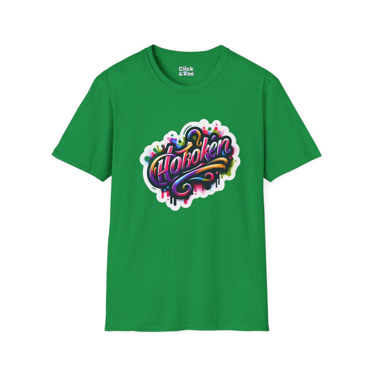Color SplatterScript Unique T-Shirt Image 12