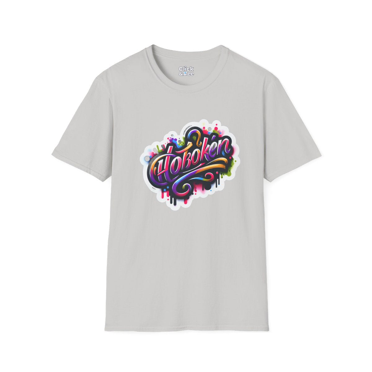 Color SplatterScript Unique T-Shirt Image 5