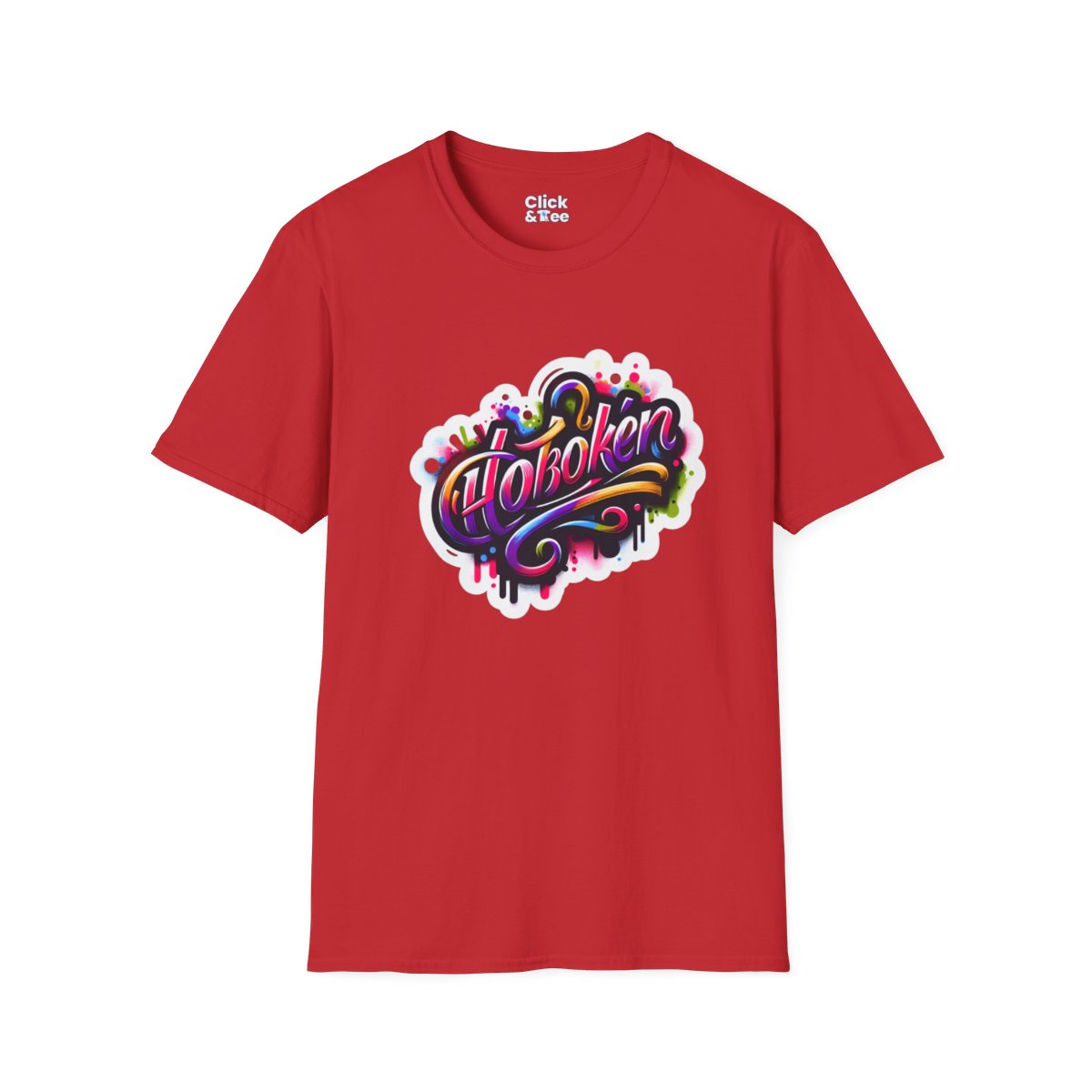 Color SplatterScript Unique T-Shirt Image 20