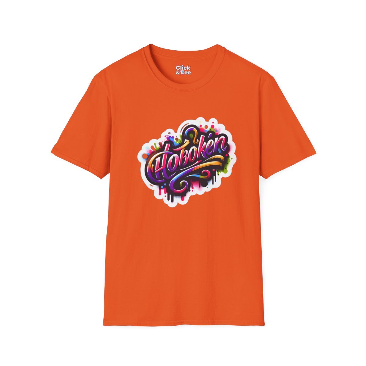 Color SplatterScript Unique T-Shirt Image 9
