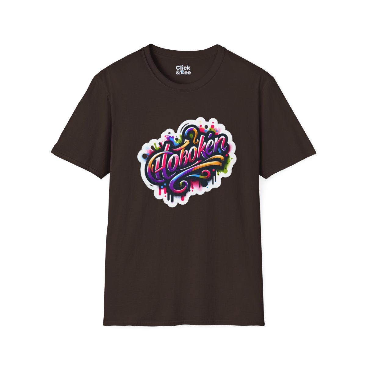 Color SplatterScript Unique T-Shirt Image 10