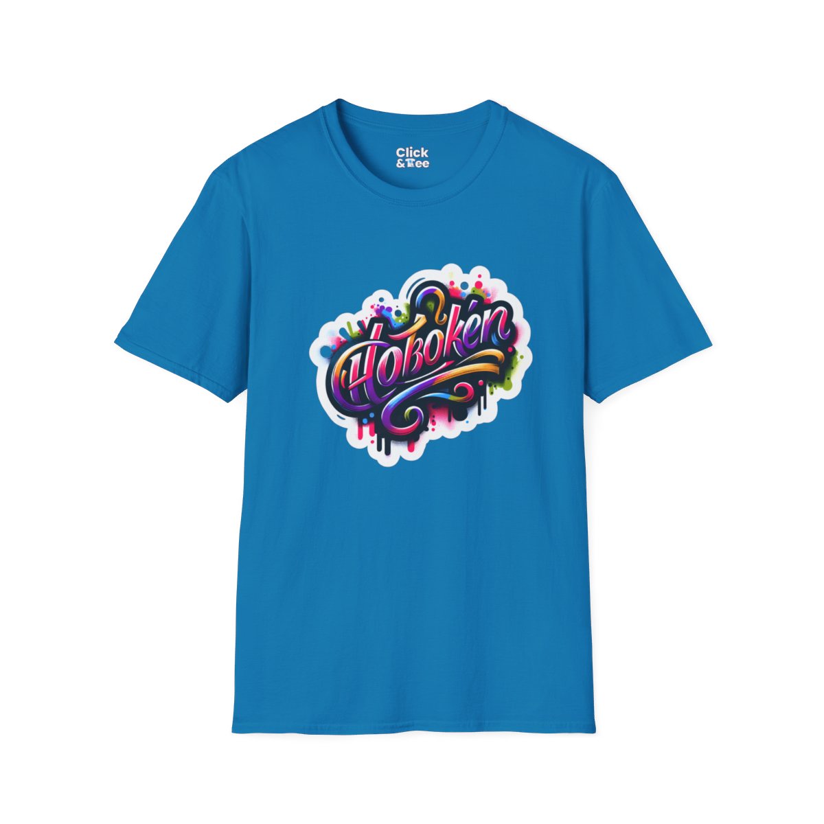 Color SplatterScript Unique T-Shirt Image 15