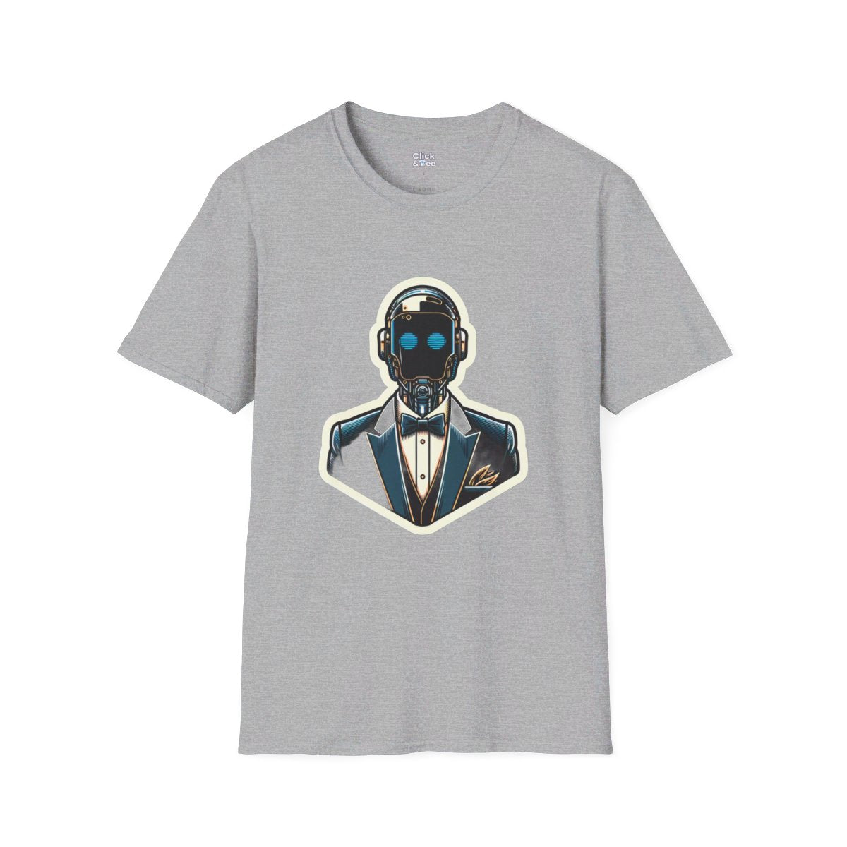 CyberpunkElegant Droid Bartender Unique T-Shirt Image 2