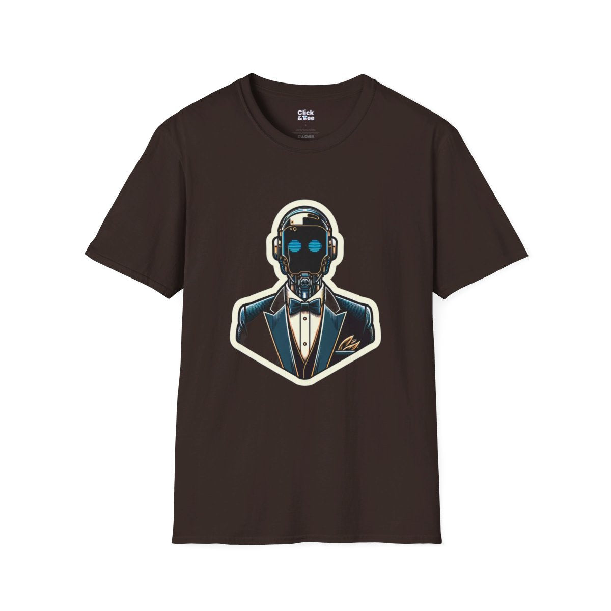 CyberpunkElegant Droid Bartender Unique T-Shirt Image 10