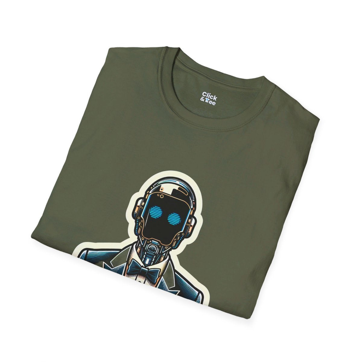 CyberpunkElegant Droid Bartender Unique T-Shirt Image 1