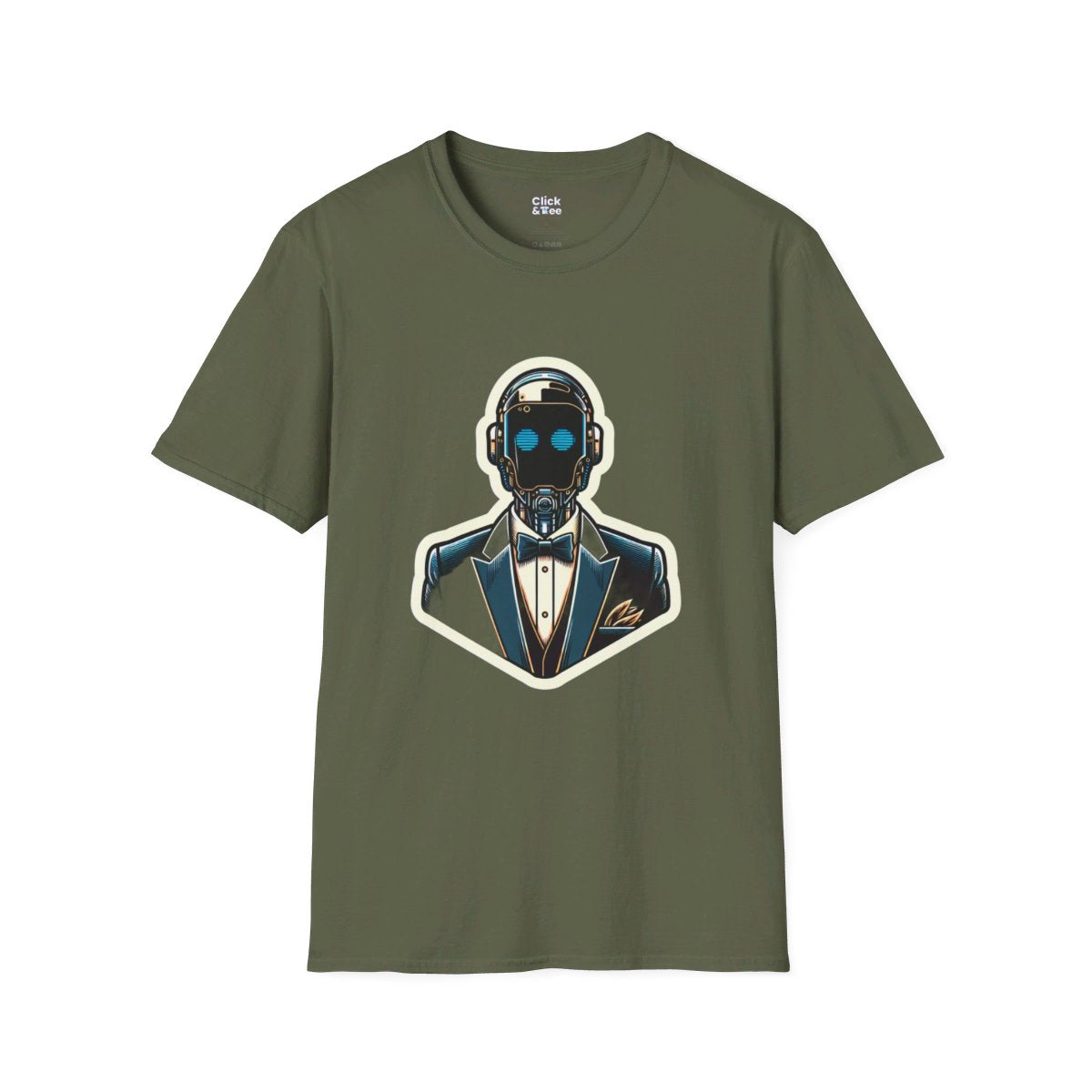 CyberpunkElegant Droid Bartender Unique T-Shirt Image 11