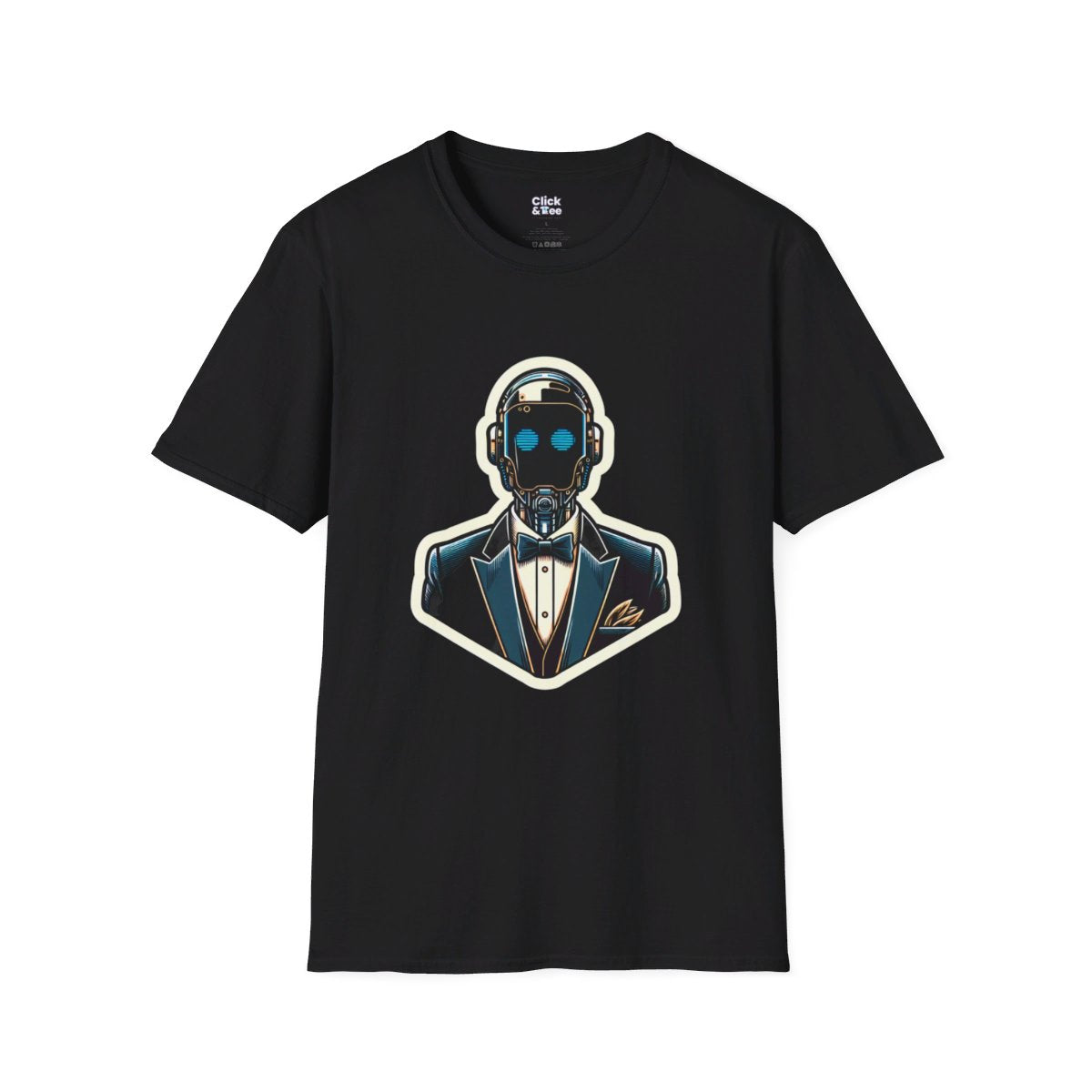 CyberpunkElegant Droid Bartender Unique T-Shirt Image 3