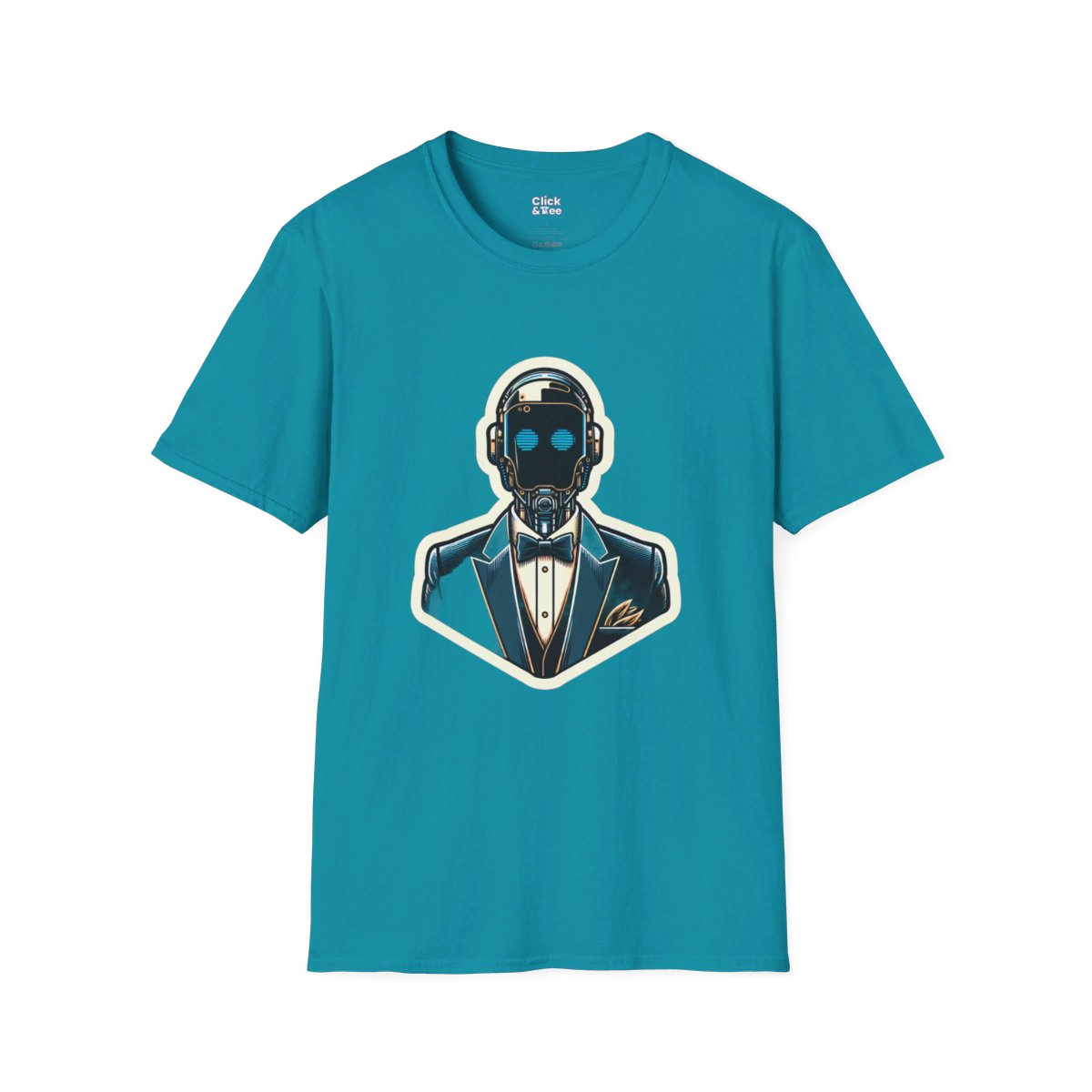 CyberpunkElegant Droid Bartender Unique T-Shirt Image 13