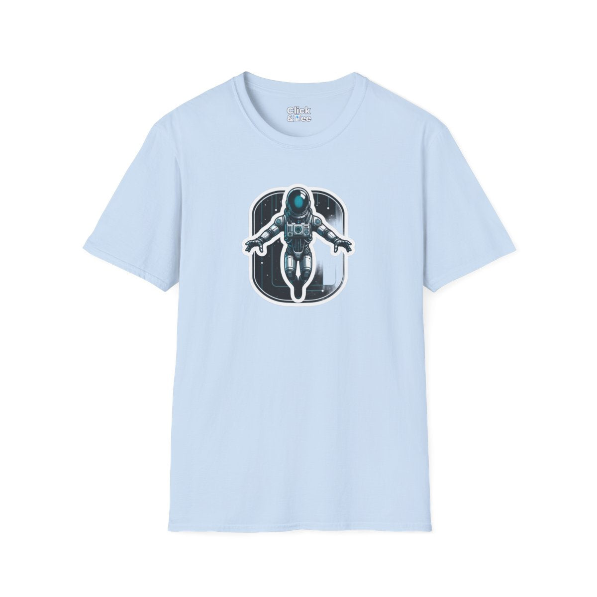 CyberpunkHumanoid AI Astronaut Robot in Space Unique T-Shirt Image 14
