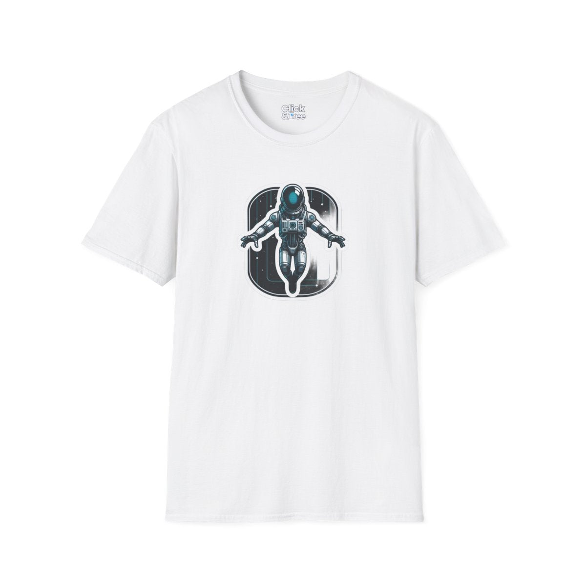CyberpunkHumanoid AI Astronaut Robot in Space Tee Image 6