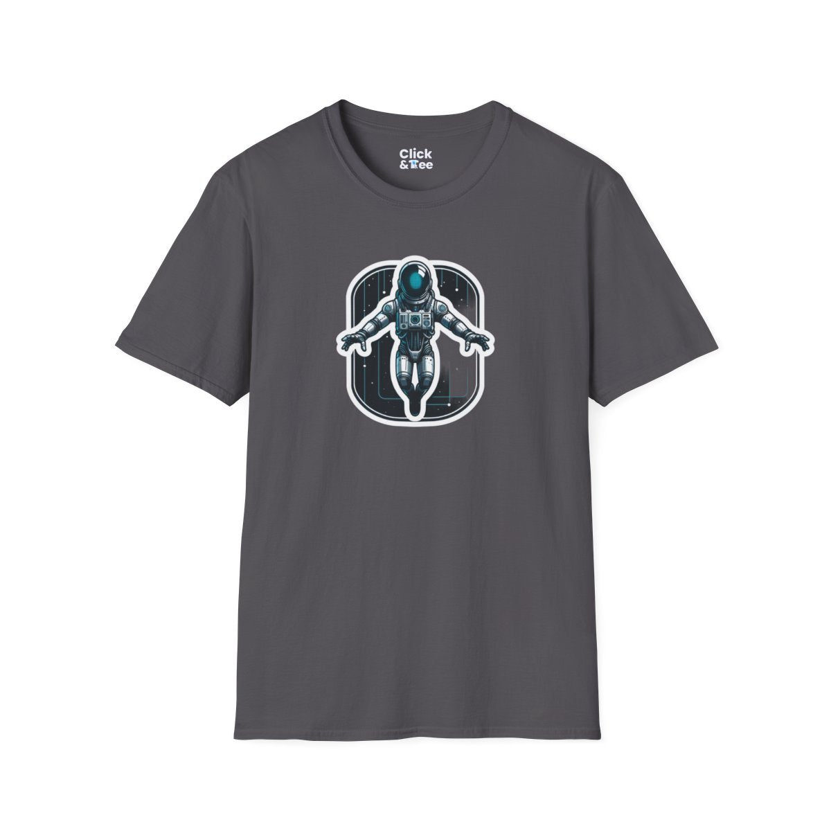 CyberpunkHumanoid AI Astronaut Robot in Space Unique T-Shirt Image 16