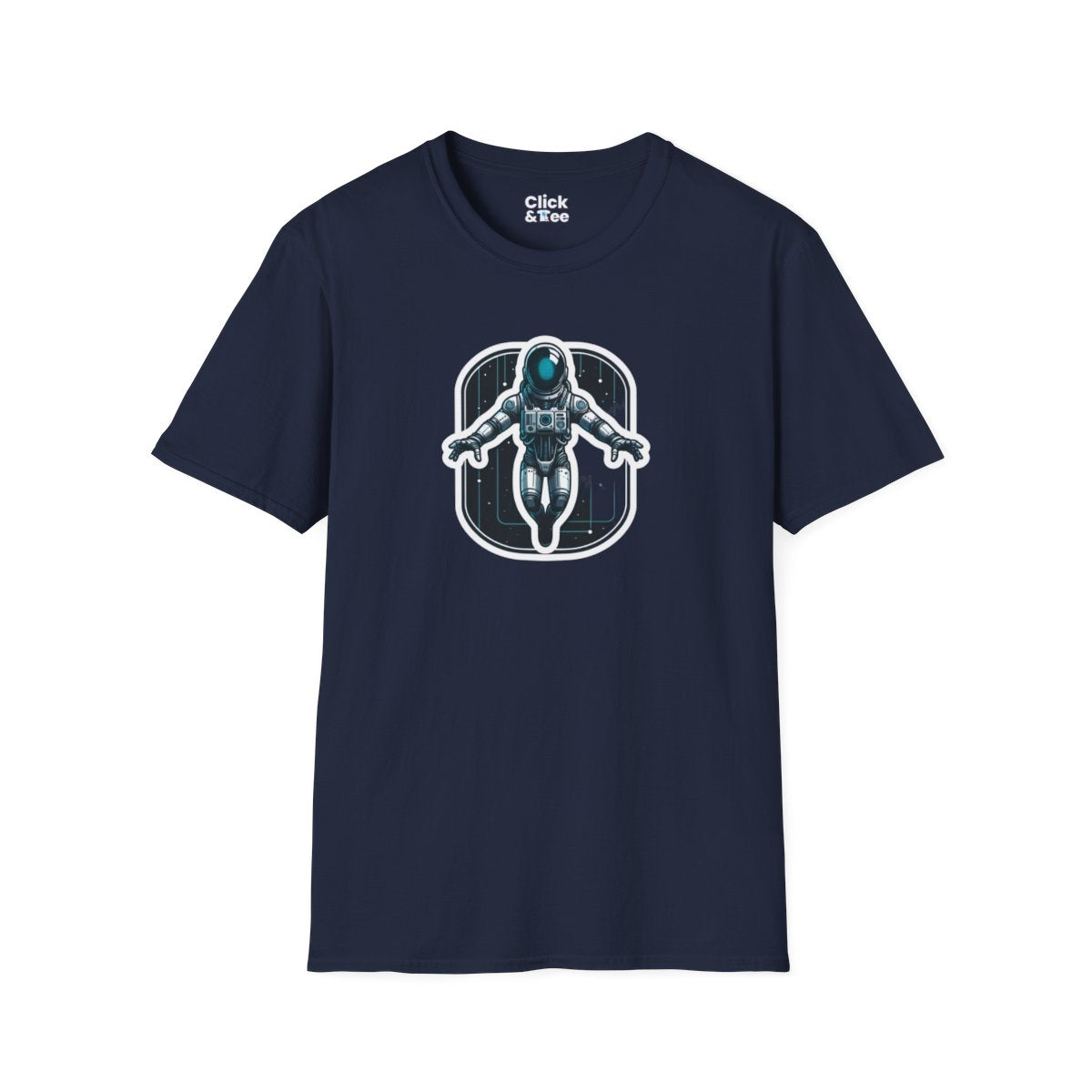 CyberpunkHumanoid AI Astronaut Robot in Space Unique T-Shirt Image 18